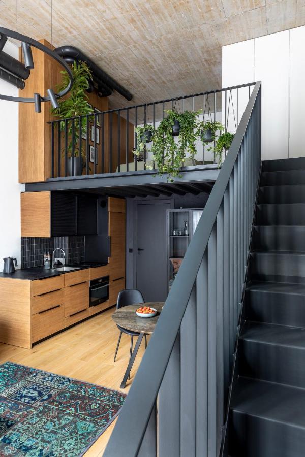 דירות וילנה Stylish Loft With Terrace Paupys, Old Town מראה חיצוני תמונה